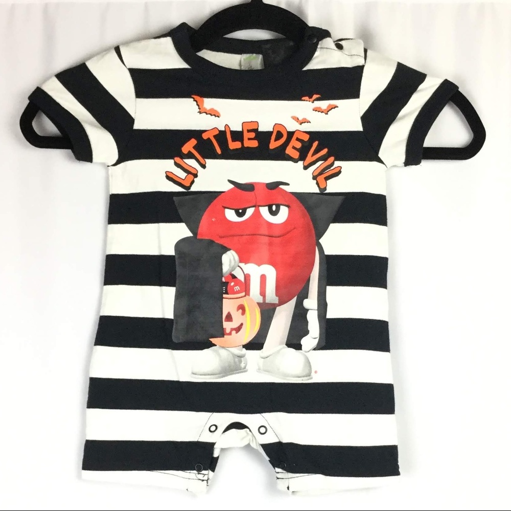 Bossini Little Devil Halloween M&M Onesie 0-6 Mo
